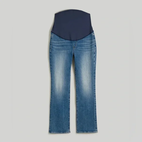 Women's Madewell Blue Kickout Maternity Jeans 26 - Picture 2 of 5